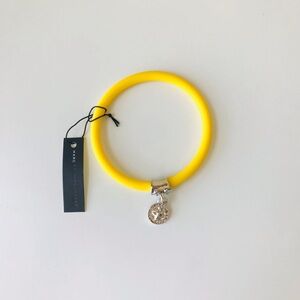 Marc By Marc Jacobs Silicone Charm Bracelet, NWT, Yellow / Silver
